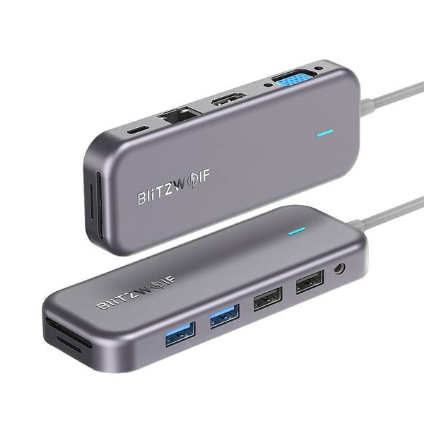 Adaptér 11v1 Blitzwolf BW-TH8 Hub USB-C