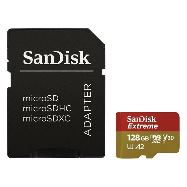 SanDisk Extreme micro SDXC 128GB + SD adaptér V30 UHS-I U3